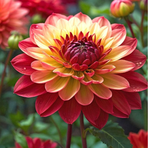 Георгин Оникс Найт купить по цене от 590р. в интернет-магазине «Посадика» с доставкой почтой в в Котельникие и по всей России – [изображение №1].