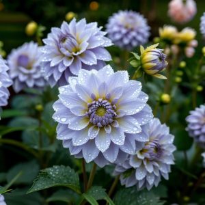 Георгин Акварель купить по цене от 680р. в интернет-магазине «Посадика» с доставкой почтой в в Котельникие и по всей России – [изображение №1].